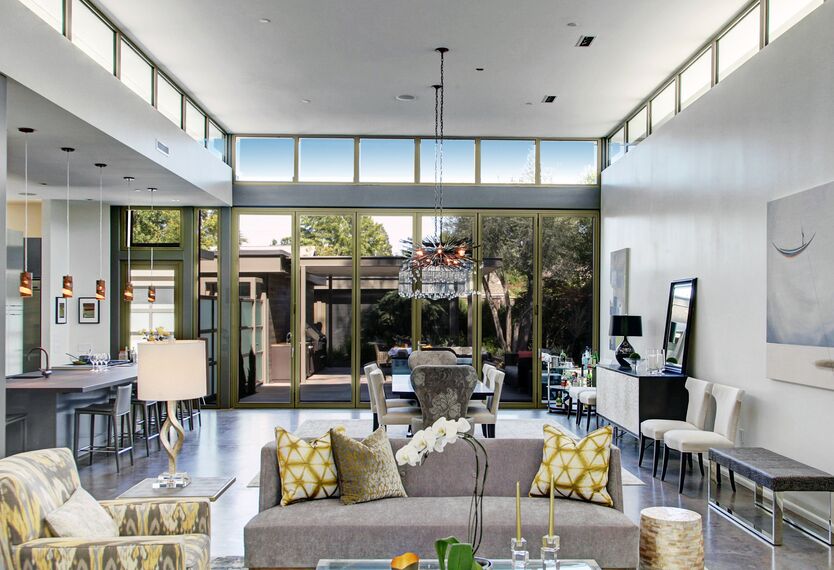 ConceptSystem 68 Fenster, ConceptFolding 77 Schieben und Falten und ConceptSystem 68 Türen - Villa Modern Prairie House ansässig in Sonoma Wine Country, Vereinigte Staaten von Amerika