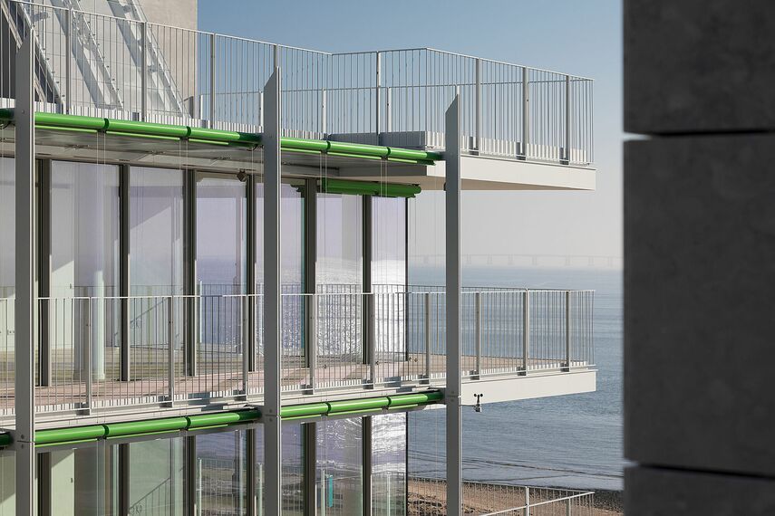 HiFinity Sistemi scorrevoli, ConceptSystem 59Pa Porte, ConceptWall 50 Facciate continue e SlimLine 38 Ferro Finestre - Complesso di appartamenti Prata Riverside village situato in Lisbon, Portogallo
