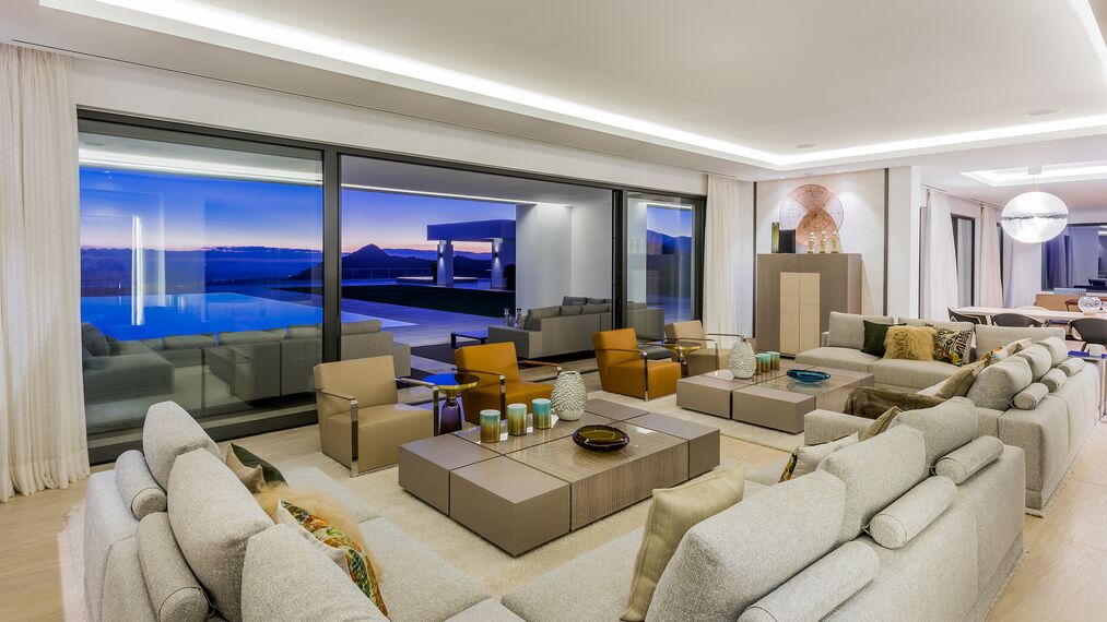 HiFinity Schieben und Falten, ConceptSystem 77 Fenster, ConceptPatio 155 Schieben und Falten und EcoSystem 50 Fenster - Villa Heaven 11 ansässig in Marbella, Spanien