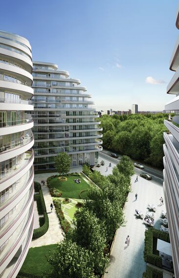 ConceptWall 50 Fassaden, ConceptSystem 77 Fenster, ConceptFolding 77 Schieben und Falten und ConceptPatio 155 Schieben und Falten - Wohnungskomplex Vista ansässig in London, Vereinigtes Königreich