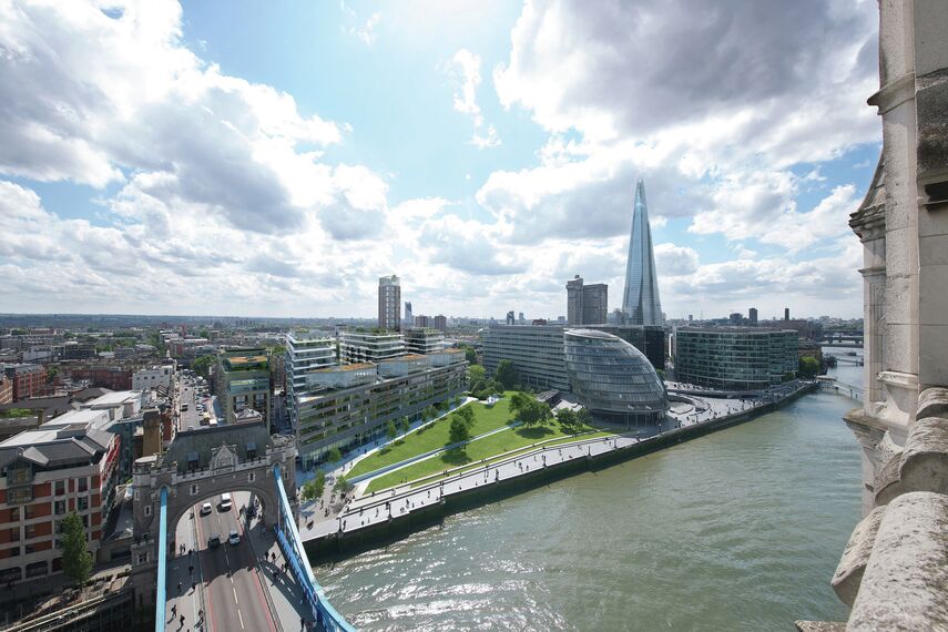ConceptSystem 68 Fenêtres, ConceptWall 60 Murs rideaux, ConceptPatio 130 Coulissants, ConceptSystem 77 Fenêtres, ConceptSystem 77 Portes et ConceptWall 50 Murs rideaux - One Tower Bridge situé à London, Royaume-Uni