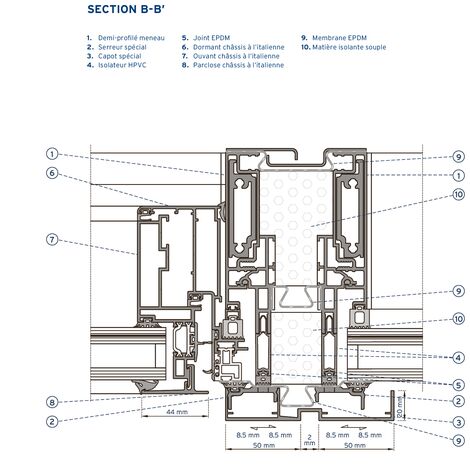 CW 50-HI Murs rideaux - Business center Konstruktorska Business Centre situé à Warsaw, Pologne