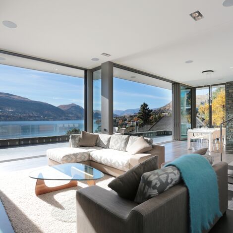 ConceptFolding 77 Coulissants et ConceptSystem 77 Fenêtres - Lake Wakatipu House situé à Otago, Nouvelle-Zélande