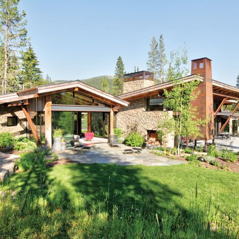 ConceptSystem 77 Fenster, ConceptSystem 77 Türen, HiFinity Schieben und Falten und Purity Griffe - Flying Star Residence ansässig in Bridger Canyon, Vereinigte Staaten von Amerika