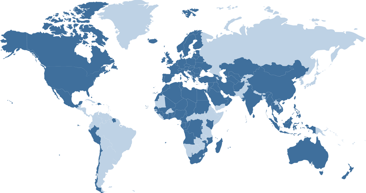 Reynaers international presence map
