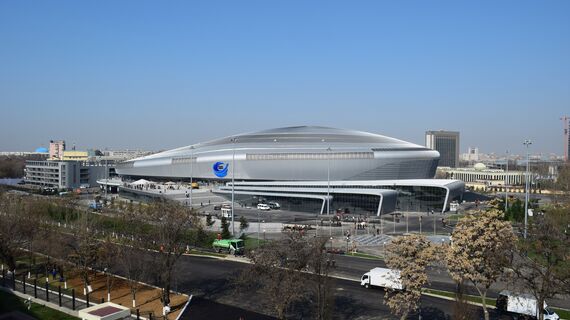 ConceptSystem 77 Porte e CW 50-HI Facciate continue - Sports Humo Arena situato in Tashkent, Uzbekistan